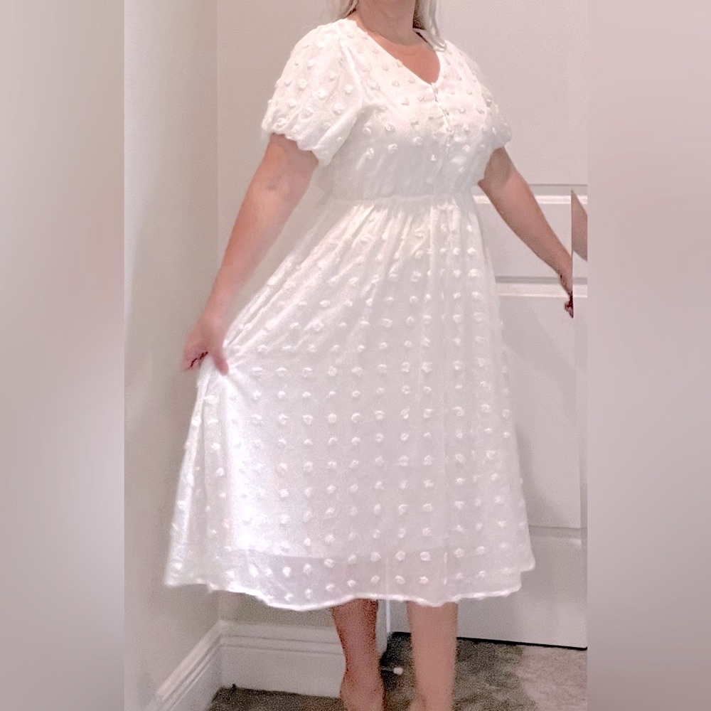 White Swiss dot